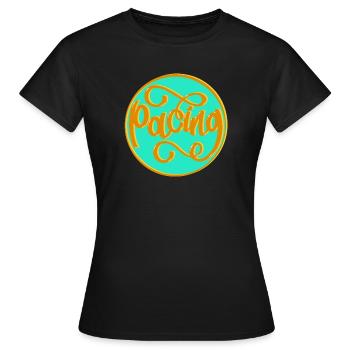 Rythme - T-shirt Femme - noir - Devant - AI Model Female 172 dark (172cm)