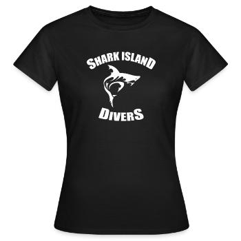 SHARK ISLAND DIVERS - T-shirt Femme - noir - Devant - AI Model Female 172 dark (172cm)