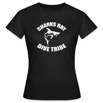 SHARKS BAY DIVE TRIBE - T-shirt Femme - noir - Devant - AI Model Female 172 dark (172cm)