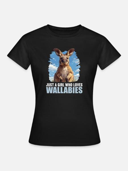 Wallabys Wallaby - Frauen T-Shirt - Schwarz