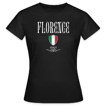Florenz Italien, Souvenir Florenz - Frauen T-Shirt - Schwarz - Vorne - AI Model Female 172 dark (172cm)