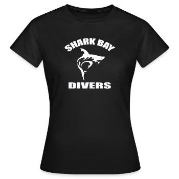 SHARK BAY DIVERS - T-shirt Femme - noir - Devant - AI Model Female 172 dark (172cm)