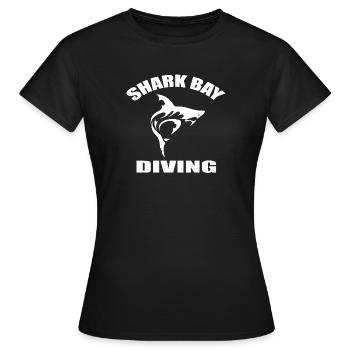 PLONGÉE À SHARK BAY - T-shirt Femme - noir - Devant - AI Model Female 172 dark (172cm)