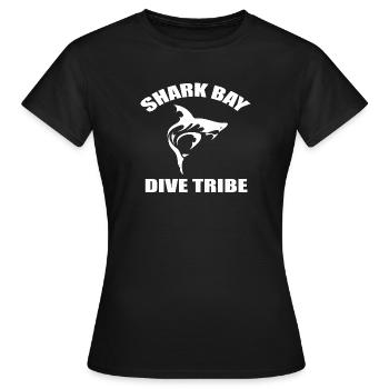 Tribu de plongée de Shark Bay - T-shirt Femme - noir - Devant - AI Model Female 172 dark (172cm)
