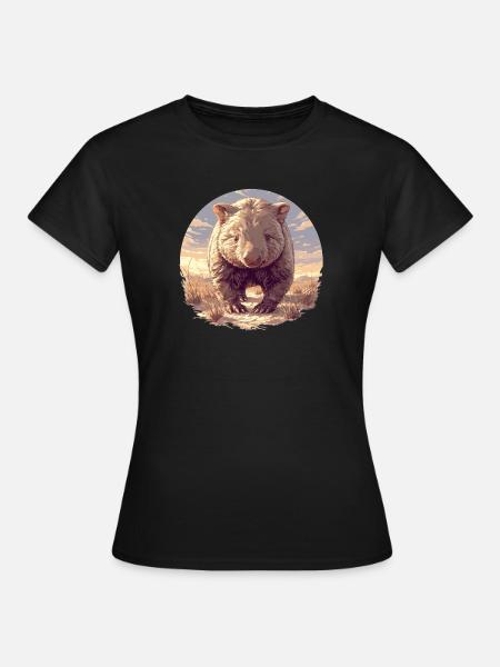 Wombats Wombat - Frauen T-Shirt - Schwarz