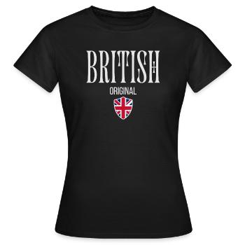 Original UK, ich liebe UK - Frauen T-Shirt - Schwarz - Vorne - AI Model Female 172 dark (172cm)
