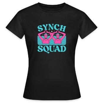 Synchronschwimmen Kunstschwimmen Wassersport - Frauen T-Shirt - Schwarz - Vorne - AI Model Female 172 dark (172cm)