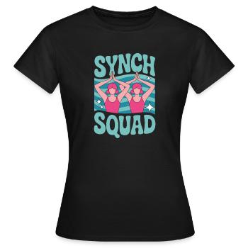 Synchronschwimmen Kunstschwimmen Wassersport - Frauen T-Shirt - Schwarz - Vorne - AI Model Female 172 dark (172cm)