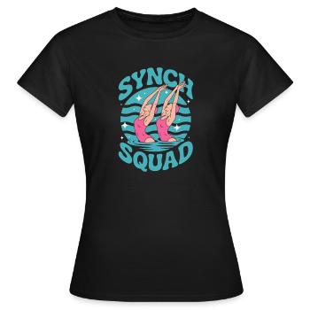 Synchronschwimmen Kunstschwimmen Wassersport - Frauen T-Shirt - Schwarz - Vorne - AI Model Female 172 dark (172cm)