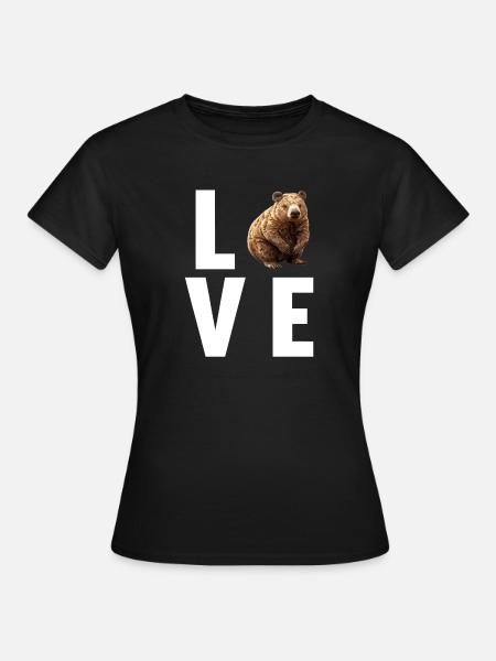 Wombats Wombat - Frauen T-Shirt - Schwarz