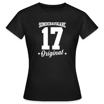 17 Geburtstag - Frauen T-Shirt - Schwarz - Vorne - AI Model Female 172 dark (172cm)