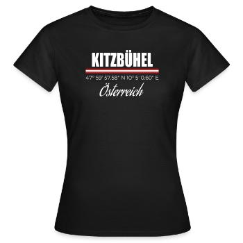 Kitzbühel - T-shirt Femme - noir - Devant - AI Model Female 172 dark (172cm)