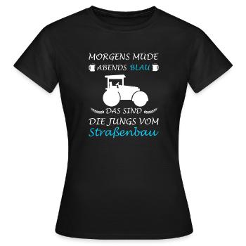 Construction de routes Ouvriers du bâtiment - T-shirt Femme - noir - Devant - AI Model Female 172 dark (172cm)