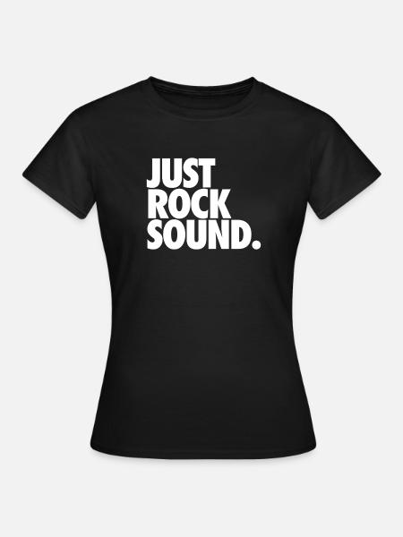 Nur Rock-Sound - Frauen T-Shirt - Schwarz