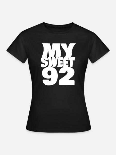 Sweet 92 - Frauen T-Shirt - Schwarz