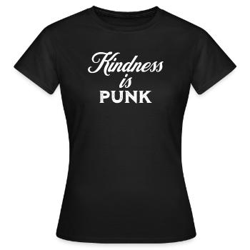 Freundlichkeit ist Punk - Frauen T-Shirt - Schwarz - Vorne - AI Model Female 172 dark (172cm)