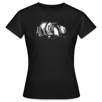 Monochrome Spiral Geometry - Women's T-Shirt - black - Front - AI Model Female 172 dark (172cm)