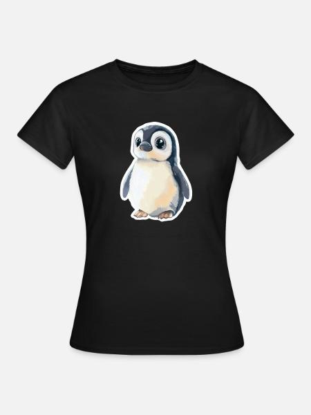 Pinguin - Frauen T-Shirt - Schwarz