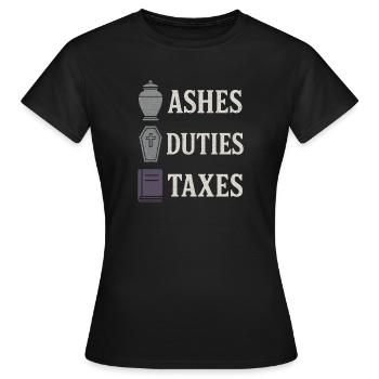 Cadavre Science Humour noir Mort Positif - T-shirt Femme - noir - Devant - AI Model Female 172 dark (172cm)