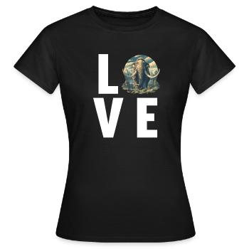 Mammouths Mammouth - T-shirt Femme - noir - Devant - AI Model Female 172 dark (172cm)