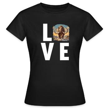Mammouths Mammouth - T-shirt Femme - noir - Devant - AI Model Female 172 dark (172cm)
