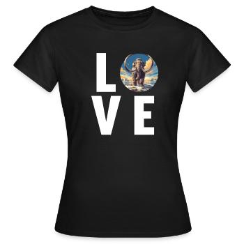 Mammouths Mammouth - T-shirt Femme - noir - Devant - AI Model Female 172 dark (172cm)