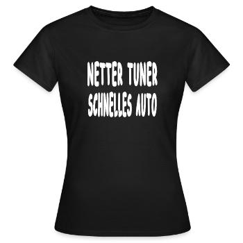 Tuner - Frauen T-Shirt - Schwarz - Vorne - AI Model Female 172 dark (172cm)