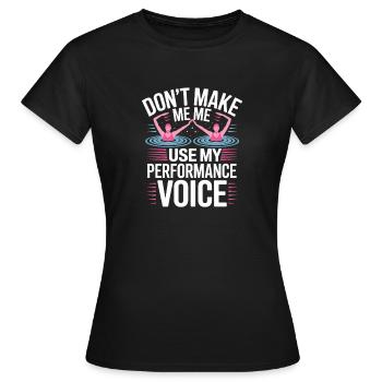 Synchronschwimmen Kunstschwimmen Wassersport - Frauen T-Shirt - Schwarz - Vorne - AI Model Female 172 dark (172cm)