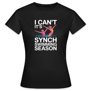 Synchronschwimmen Kunstschwimmen Wassersport - Frauen T-Shirt - Schwarz - Vorne - AI Model Female 172 dark (172cm)