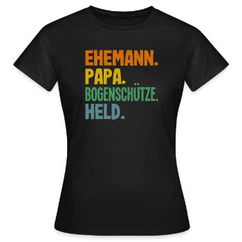 Bogenschießen Bogenschütze Geschenk - Frauen T-Shirt - Schwarz - Vorne - AI Model Female 172 dark (172cm)