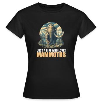 Mammouths Mammouth - T-shirt Femme - noir - Devant - AI Model Female 172 dark (172cm)