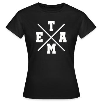 Équipe - T-shirt Femme - noir - Devant - AI Model Female 172 dark (172cm)