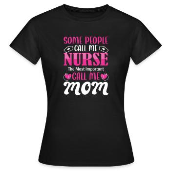 Funny Nurse Gifts Nursing Outfits - Women's T-Shirt - black - Front - AI Model Female 172 dark (172cm)