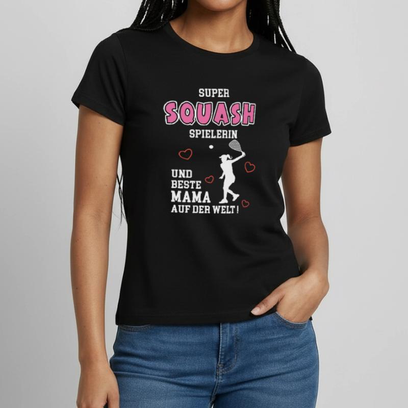 Squash Beste Mama Mutter Muttertag Geburtstag Frauen T-Shirt