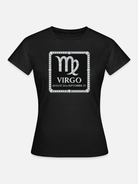 Sternzeichen Jungfrau - Frauen T-Shirt - Schwarz
