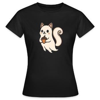 Écureuil Emmi Accent - T-shirt Femme - noir - Devant - AI Model Female 172 dark (172cm)