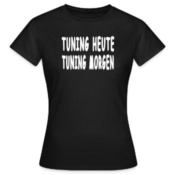 Tuning - Frauen T-Shirt - Schwarz - Vorne - AI Model Female 172 dark (172cm)