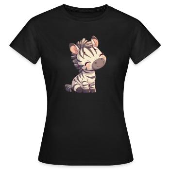 Zèbres Zèbre - T-shirt Femme - noir - Devant - AI Model Female 172 dark (172cm)