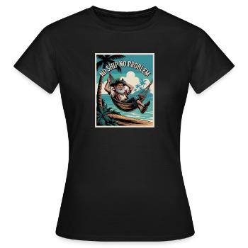 No Ship No Problem - Women's T-Shirt - black - Front - AI Model Female 172 dark (172cm)
