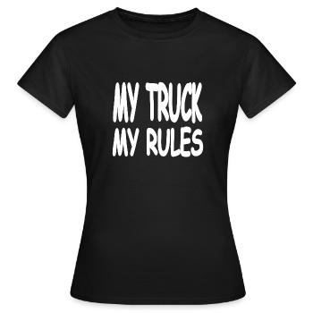 Truck - Frauen T-Shirt - Schwarz - Vorne - AI Model Female 172 dark (172cm)