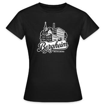 Bergheim Heidelberg Stadtteil Illustration  - Frauen T-Shirt - Schwarz - Vorne - AI Model Female 172 dark (172cm)