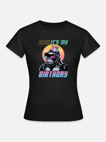Birthday Gamer VR - Frauen T-Shirt - Schwarz