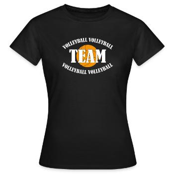Équipe de volley-ball - T-shirt Femme - noir - Devant - AI Model Female 172 dark (172cm)