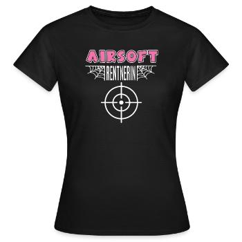 Airsoft Pensioner Retirement Airsofter - Women's T-Shirt - black - Front - AI Model Female 172 dark (172cm)