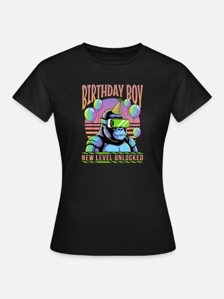 Birthday Gamer VR - Frauen T-Shirt - Schwarz