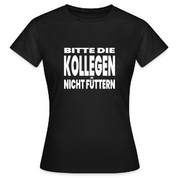 colleagues - Women's T-Shirt - black - Front - AI Model Female 172 dark (172cm)