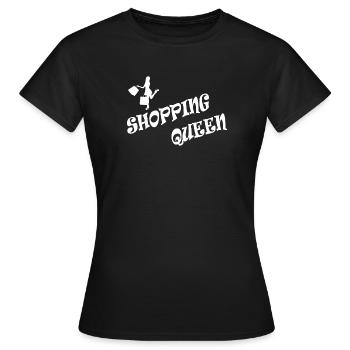 SHOPPING QUEEN - Frauen T-Shirt - Schwarz - Vorne - AI Model Female 172 dark (172cm)