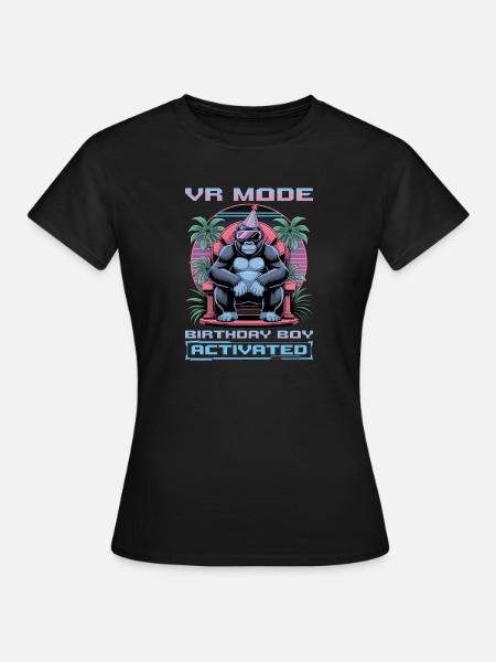 Birthday Gamer VR - Frauen T-Shirt - Schwarz