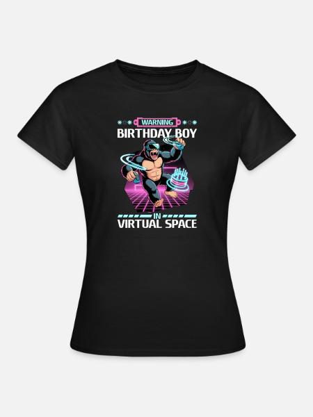 Birthday Gamer VR - Frauen T-Shirt - Schwarz