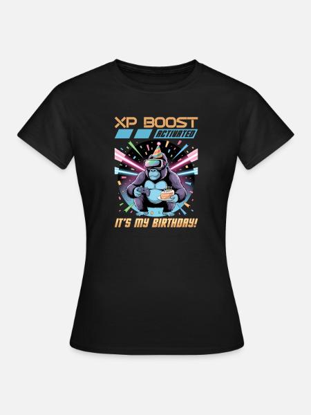 Birthday Gamer VR - Frauen T-Shirt - Schwarz